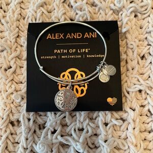 New Alex and Ani Silver Path of Life Bracelet